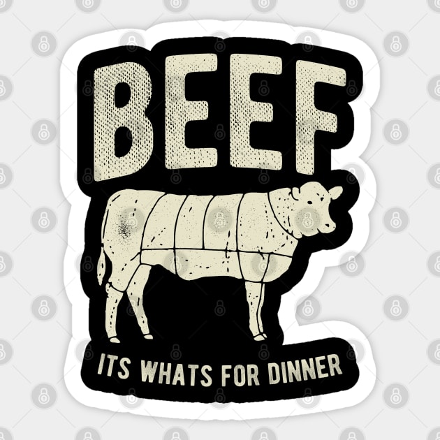 Beef It's Whats For Dinner Sticker by JakeRhodes